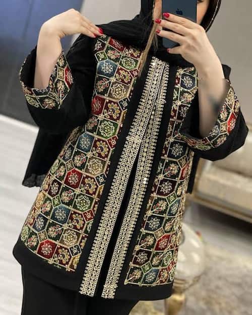 کت سوزن‌ دوزی زنانه مخصوص فصل بهار